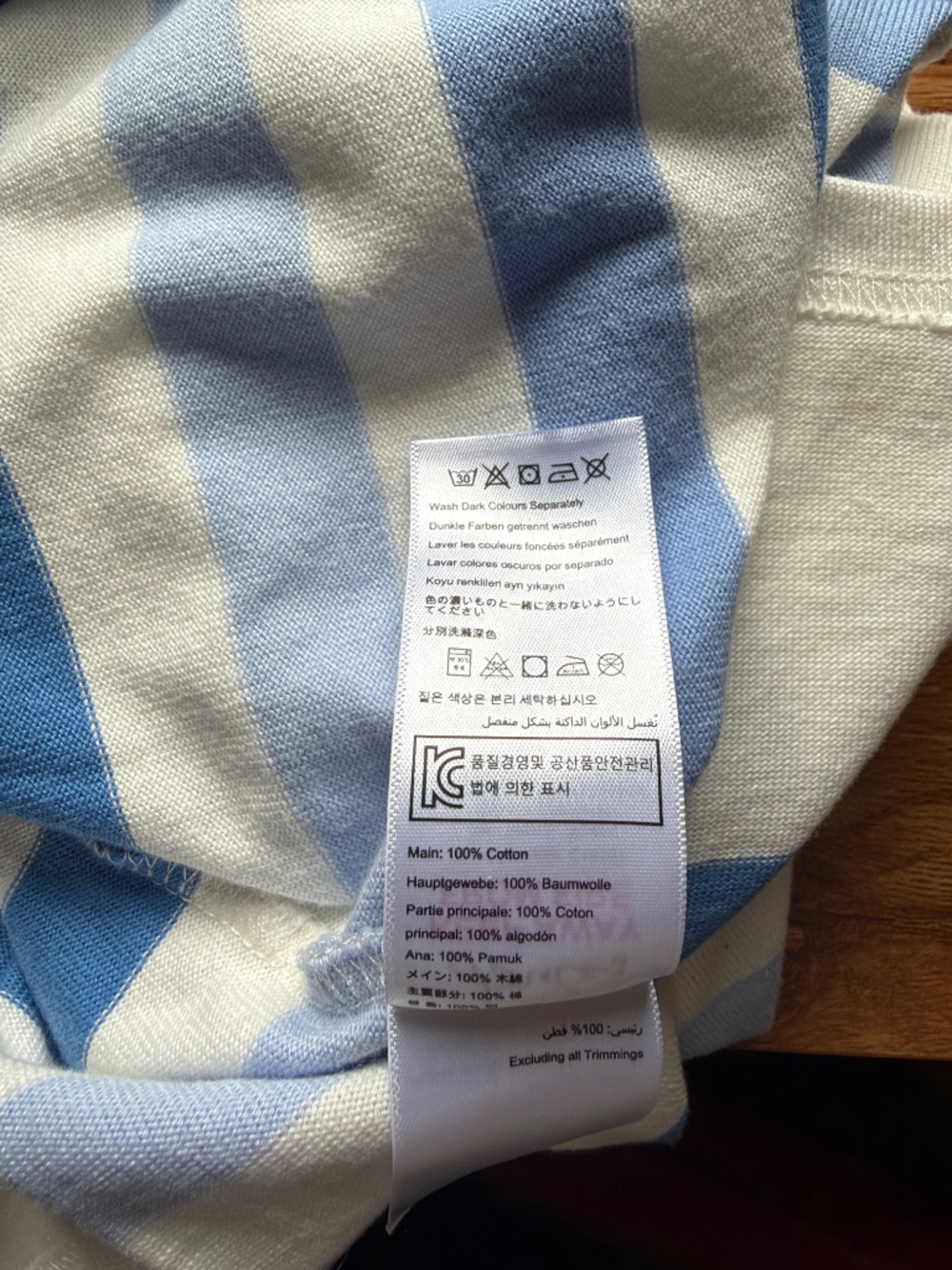 Joules, size 8, blue & white cotton dress - Picture 4 of 4